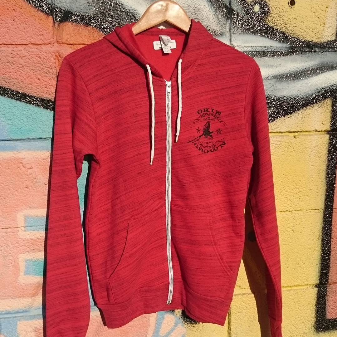 DwellingSpaces's tweet photo. We have a fresh batch of hoodies y'all! Come see all the sweet new threads!! #okiegrown #dwellingspaces #dsxmas2015 https://t.co/IknysyqWl3