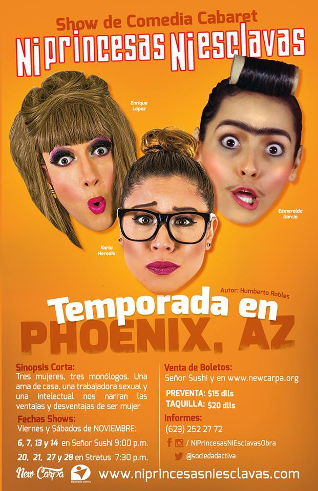 ObraNPNE's tweet photo. En más de 11 ciudades, 2 países, aclamada internacionalmente, con una nueva temporada en #Phoenix todo NOVIEMBRE. https://t.co/ognpNnXewh