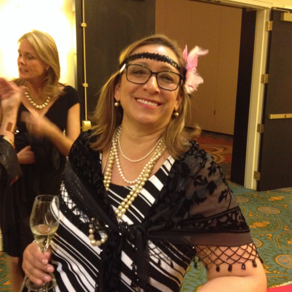 LesDamesSAT's tweet photo. Houston Dame ready to "do the Charleston" for Saturday night gala honoring the next Grande Dame! #LDEI2015 https://t.co/uwCDrox0F0