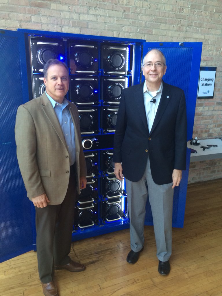 JohnDSchaaf's tweet photo. Distributed Energy Storage charges up the Global Management Meeting! https://t.co/8LO2RWYUNq