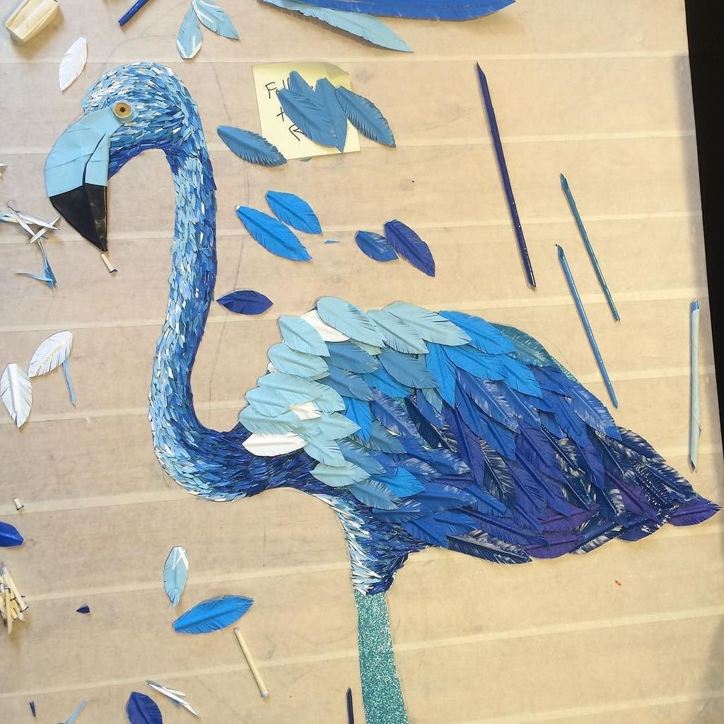 tapigami's tweet photo. Who knew the came in blue #tapigami #flamingo #tOUchaRt https://t.co/XQTDxgp9WY https://t.co/vhs9hjczNm