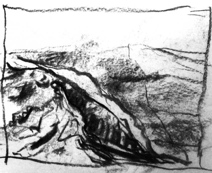 Flan_Studio's tweet photo. More Llanynog highlights #charcoal #landscape #sketching #art https://t.co/A9gEqX7qy8