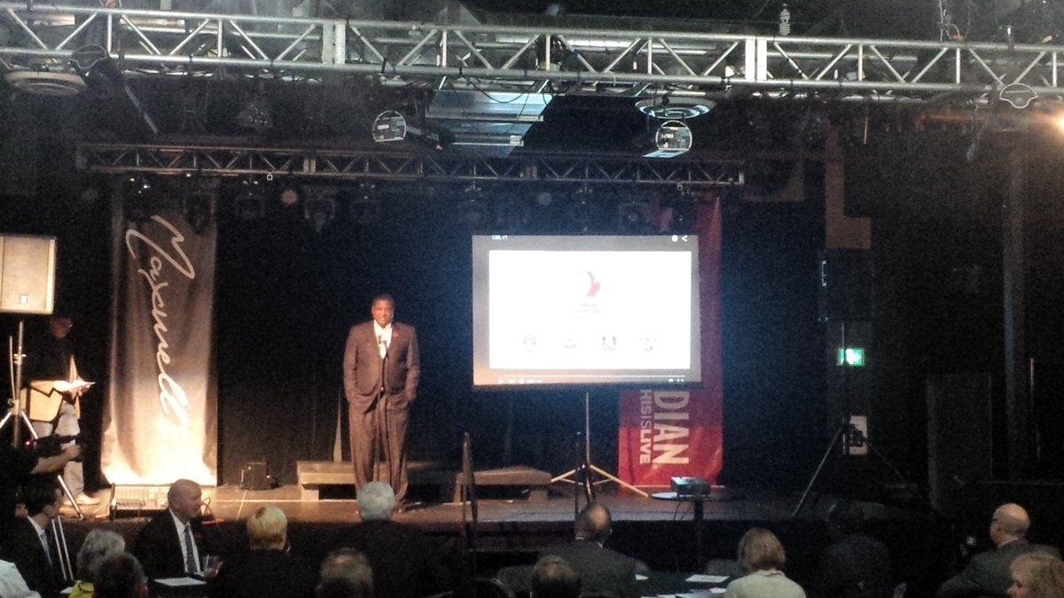 jeffhenrykw's tweet photo. Listening to @TOButchCarter at @CBLTickets launch. 250 Canadians play pro basketball abroad because they can't here. https://t.co/n0OUy9FJek