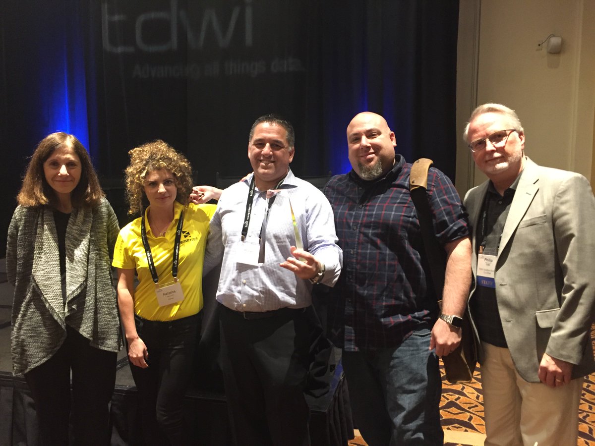 RonenFischler's tweet photo. #Sisense won best presentation award at #tdwi conference. Thank you @prussom, @fhalper for a great event! https://t.co/fW3TxpofS0