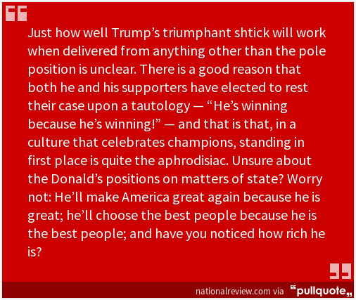 RightReads's tweet image. "How Will Trump Handle the Indignity of Second Place?" Like a child. nationalreview.com/article/426527…