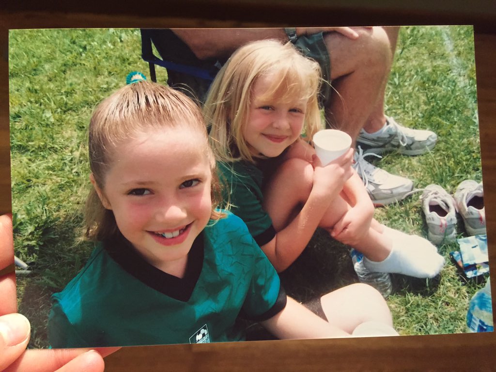 Navyleighh's tweet photo. I love Madison with all my heart, especially because we hung out in baby room when we were born #adayapart #16 😜😍 https://t.co/O8K0Rf5lW4