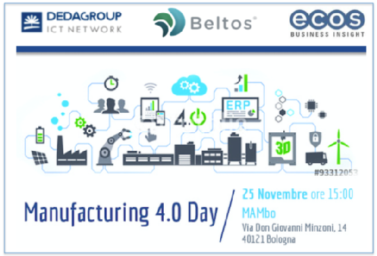 DinoRavanelli's tweet photo. #Manufacturing4, la nuova rivoluzione industriale, 25 Nov. #VisualManagement #IoT con @DEDAGROUP_ICT e @beltos_com https://t.co/GZ99xe4QVz