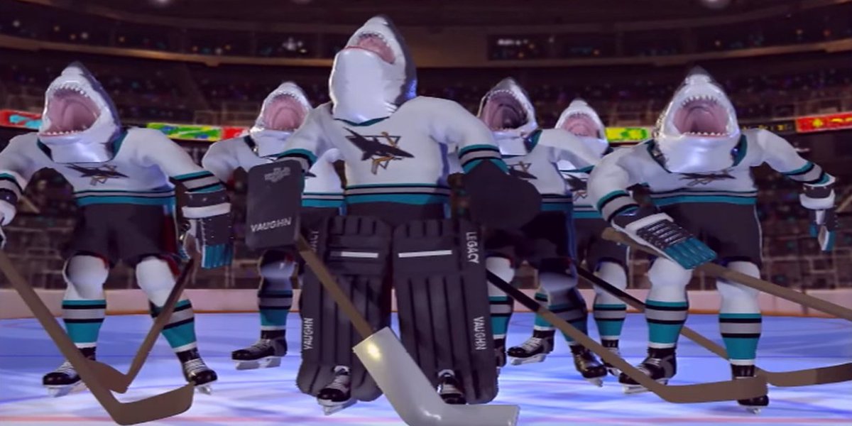 HuffPostCanada's tweet photo. This is how an NHL team pumped up its fans in the '90s https://t.co/QvXgOStSem https://t.co/PqYMz1KDGO