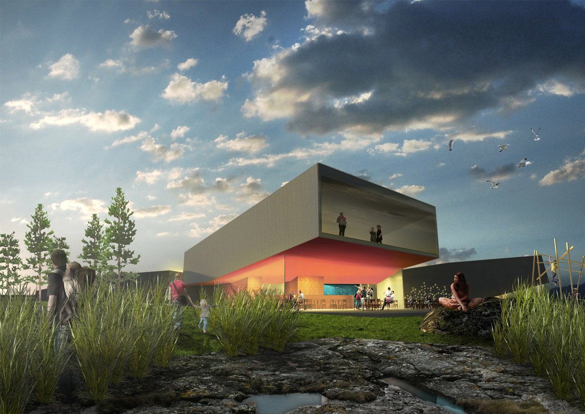 #rendering maritimemuseum competition entry with sporaarchitects, #randaberg, more on dgsarkitekter.com