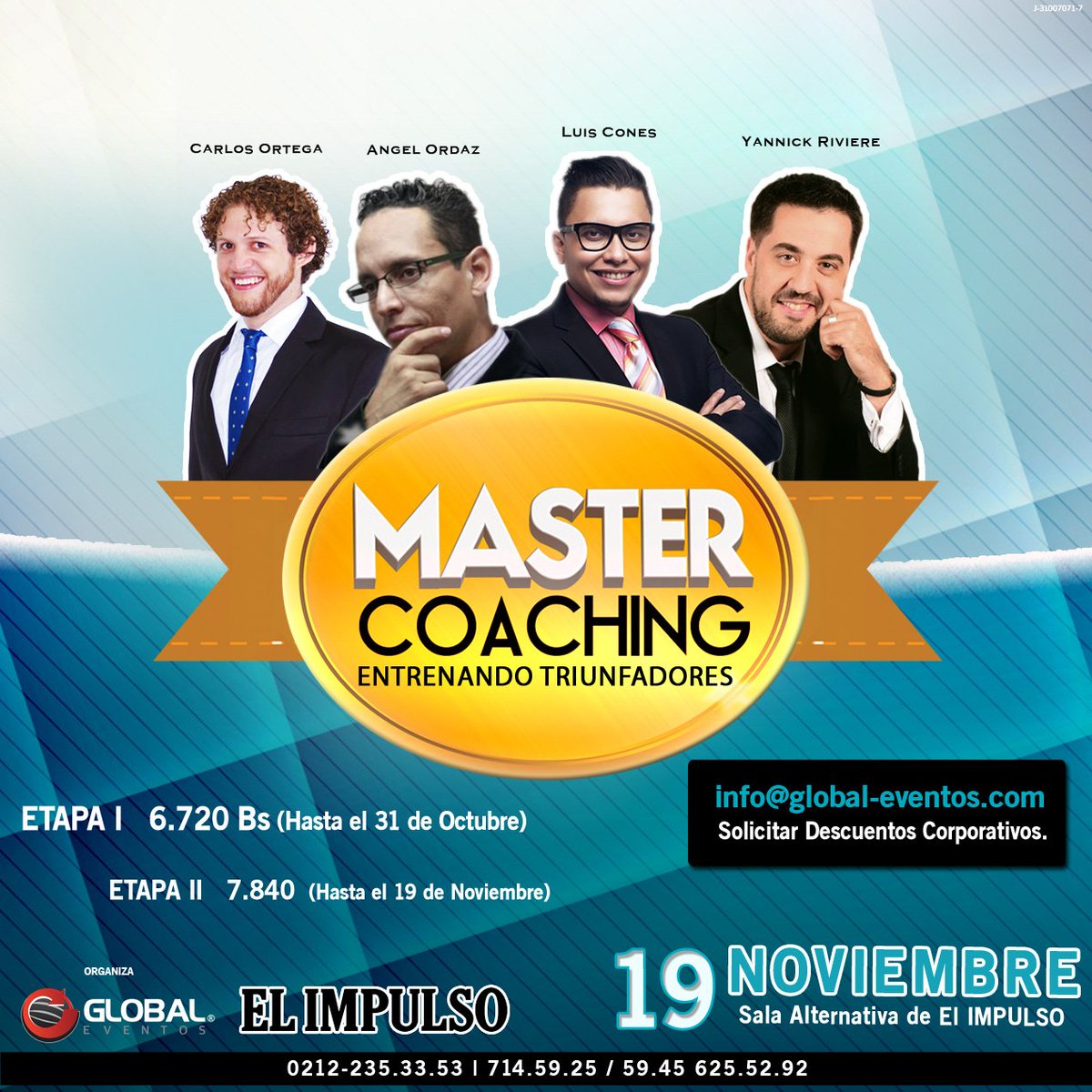 MasterCoachingV's tweet image. ¡Conoce los conferencistas que nos acompañarán en nuestra gira por el Interior del país!