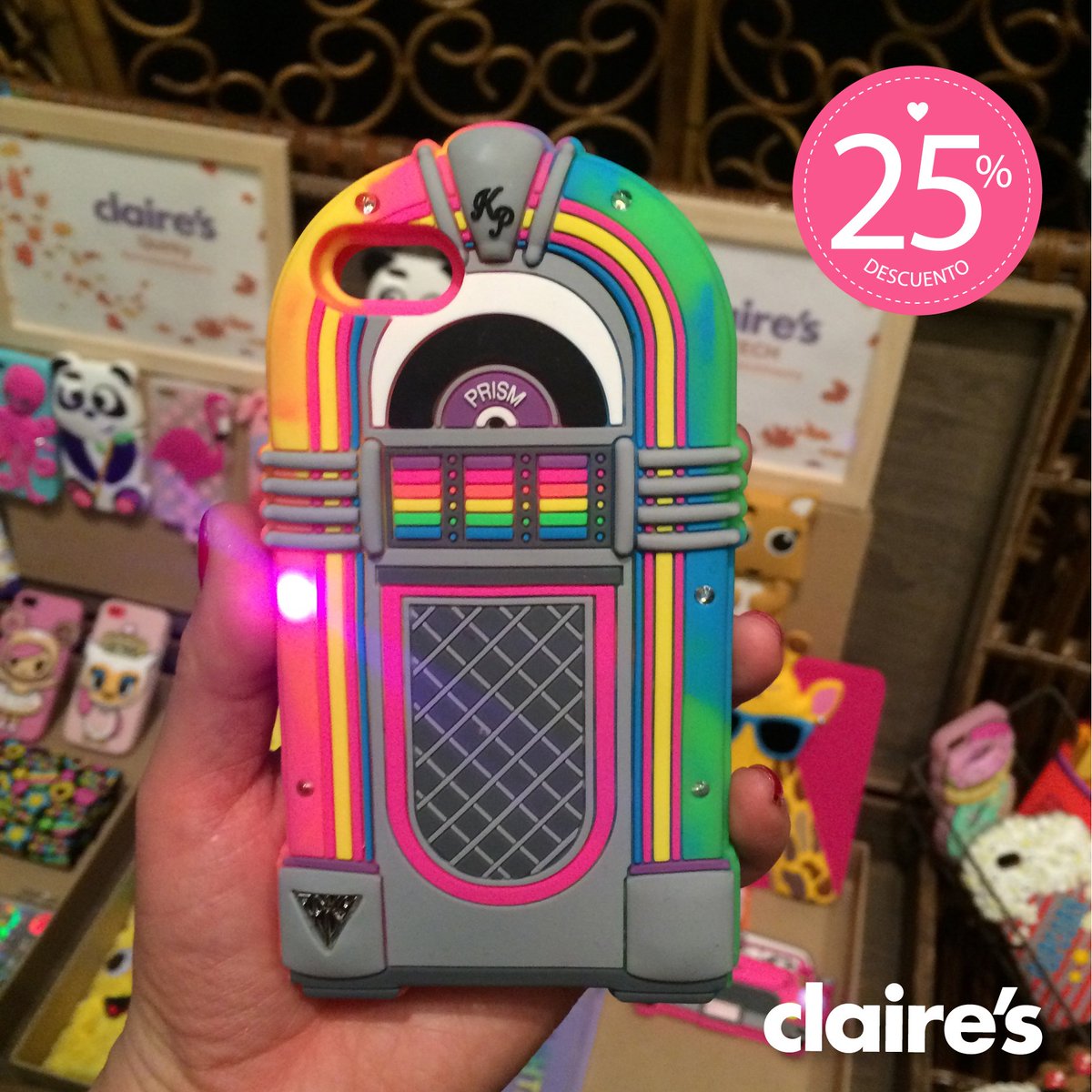 ¡Que la música no pare! La línea de tecnología #Claires con 25% DE DESCUENTO https://t.co/9d82LqHmH0