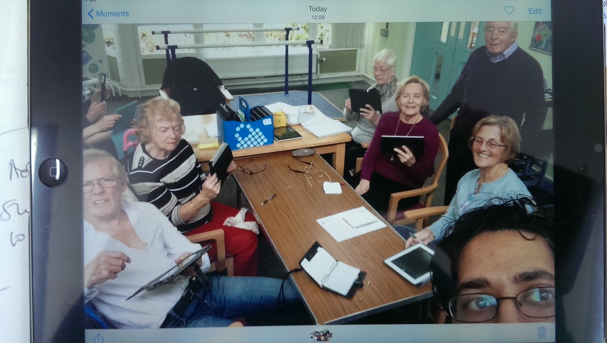 @cpadvice #cpselfie @racc_college Our first group selfie from our new ipad class at Woodville centre in Ham tw10!