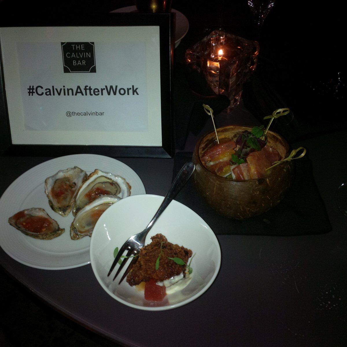 _fashionsavage's tweet photo. Because tuna served in a coconut is adorable #startreatment #CalvinAfterWork https://t.co/rad2VgyDTA