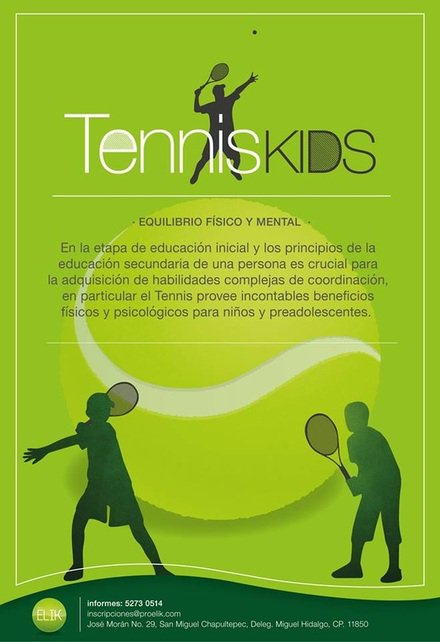 CentroProElik's tweet photo. VEN A CLASE DE CHIQUITENIS ESTE JUEVES A LAS 6 PM #LoHacemosPorMexico #DEPORTE #Tenis #SOMOSPROELIK #sports https://t.co/NbEVZIqhD4