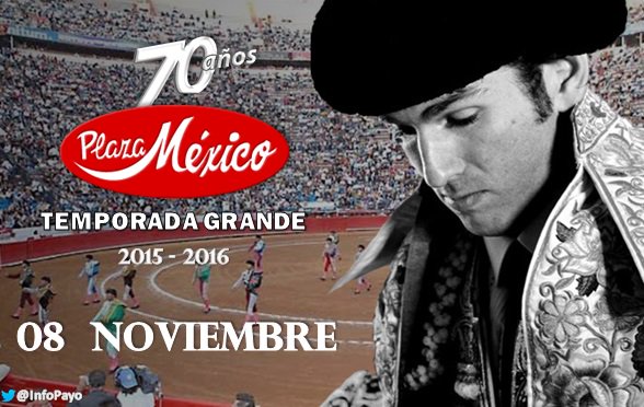 InfoPayo's tweet photo. Este domingo 
@elpayo_ 4:30 pm 
Plaza de Toros México 
Mano a Mano @infoElJuli 
#PlazaMéxicoLXX https://t.co/9xzk4KwX5z