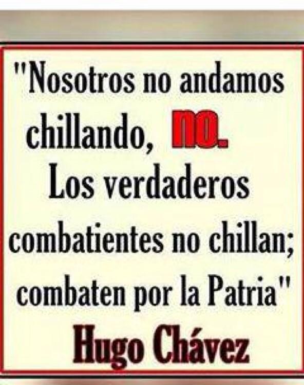 ser_eficientes's tweet photo. LOS VERDADEROS CHAVISTAS SON LEALES Y NO ANDAN POR ALLÍ CHILLANDO Y HABLANDO MAL DE MADURO https://t.co/krtrt5PvHF #MaduroIndestructible