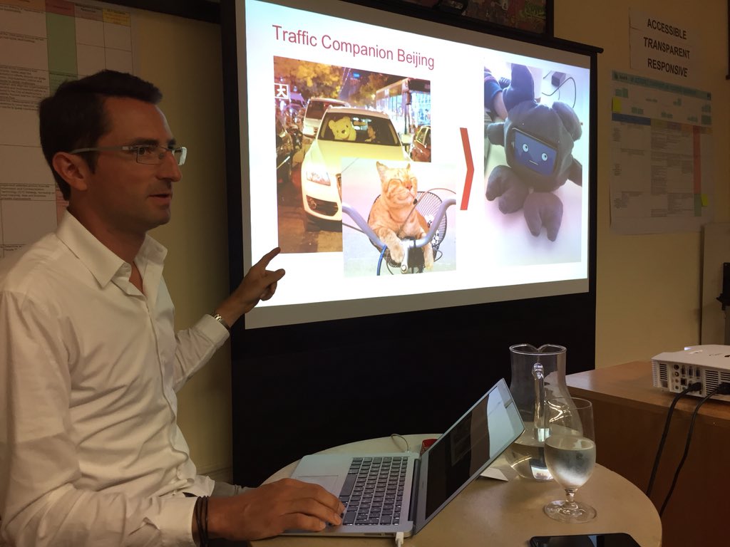 geelab's tweet photo. Our doctoral student Dominik Stampfl presents his research into gameful urban mobility at @cityofmelbourne #CityLab https://t.co/dk8u4QEn0I