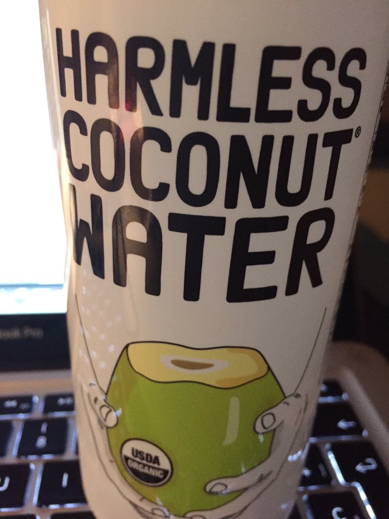 ebensoo's tweet photo. Addicted to @HarmlessHarvest 💦💦 I just can't get enough... Huge fan #hydrationPower #brainJuice https://t.co/d9lmimU6XP