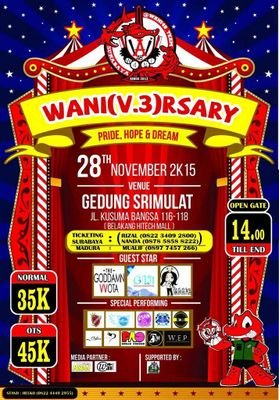 RealFansJKT48's tweet photo. Morning~
buat arek2 sby, Jgn lpa dateng ke acara wani(v.3)rsarry nya @Wani48_Team yak,
Ada @anggieputri1303 jg lho 😃 https://t.co/c818ABy1pk