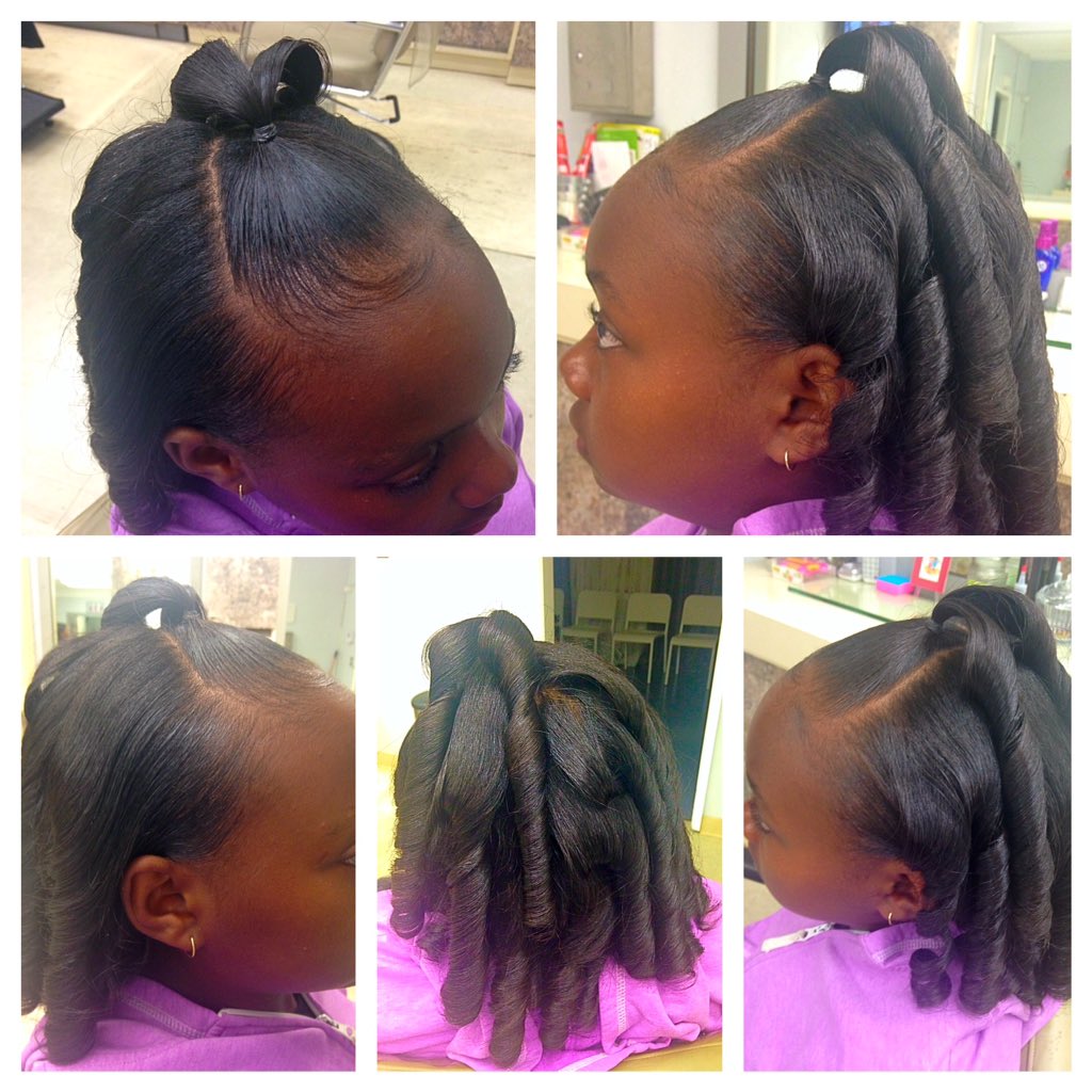 hairNcakes's tweet image. #shampoo #pressandcurl #ponytail #curl #kids #hair #prettystrandsoil #itsa10 #hairbyCarmenRene #RestorationTheSalon