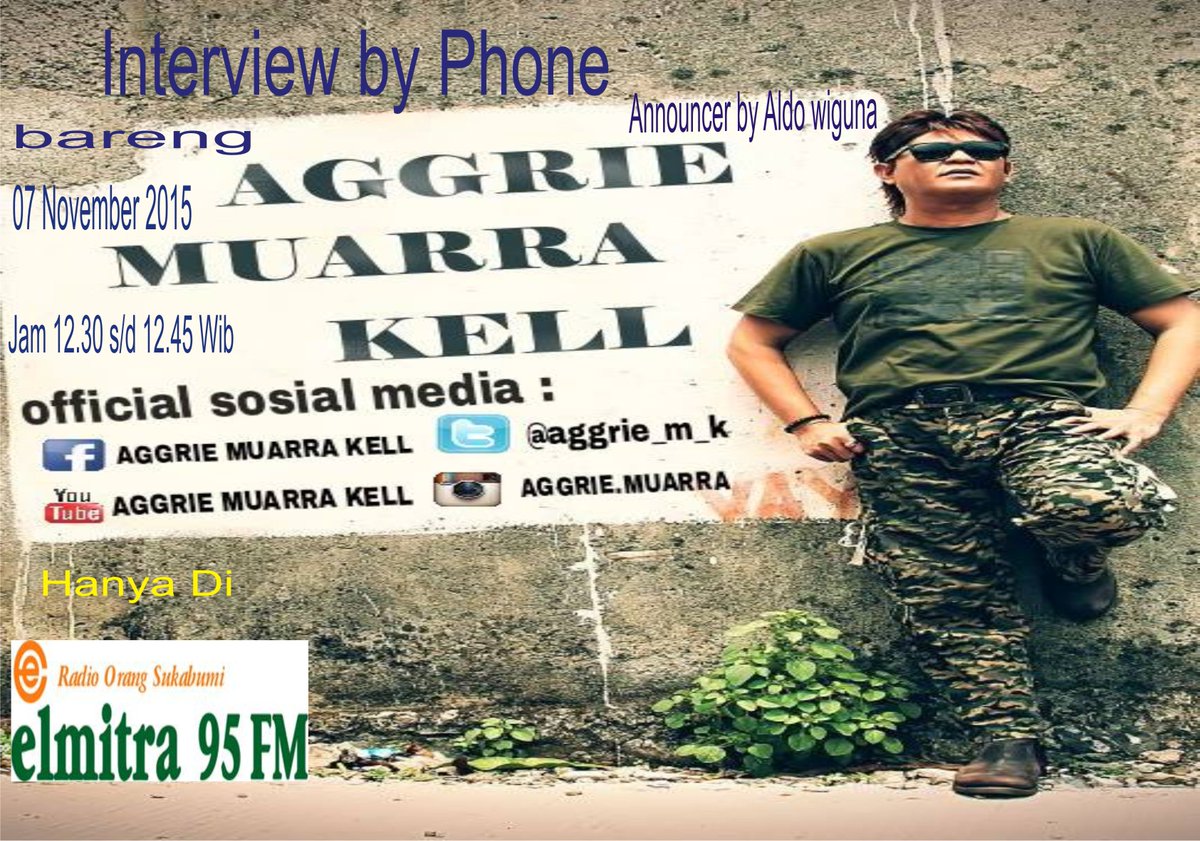 #RekanElmitra Phoner Bareng @aggrie_m_k #Ibu 07 November jam 12.30 Wib <a href="/aldo_tria/">aldo wiguna wiranata</a> #Gendangbyphone <a href="/elmitra95fm/">Radio Orang Sukabumi</a>