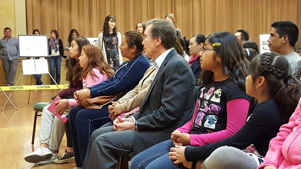 HispanicNc's tweet photo. Dr. Jiménez sharing his story with Latino community. #stjohnshall https://t.co/F7dS1ex8z1