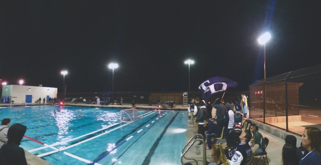 TDHSBlueCrew's tweet photo. Boys polo with a fantastic win tonight 23-2 against McNair! Peep our hyped Blue Crew/Football squa cheering them on🌀 https://t.co/BMC1semUAo