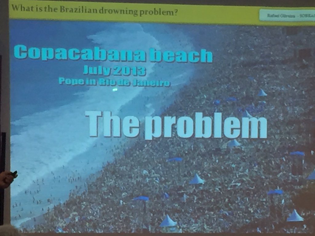 DrJennySmith's tweet photo. Why is it so important to develop the surveillance of lifeguards? This is why! Great presentation Rafael #wcdp2015 https://t.co/KjzfVRtrXE