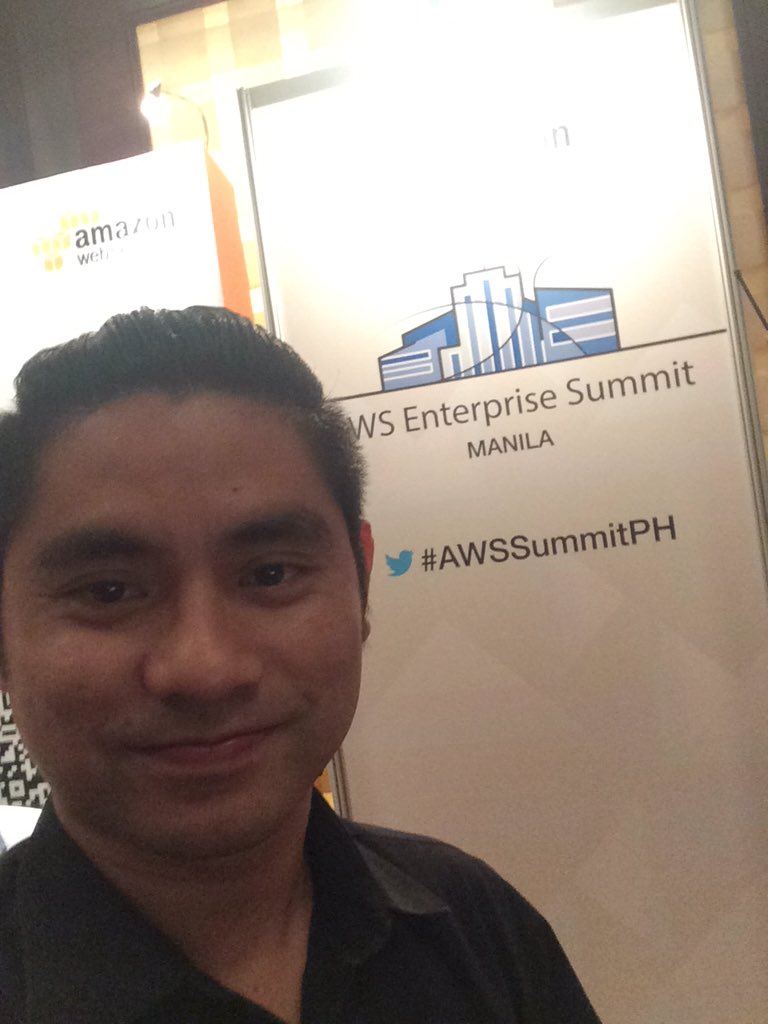 glennlosentes's tweet photo. Atm #AWSSummitPH https://t.co/z9qmMwM6bV