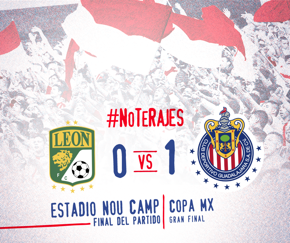 Chivas's tweet photo. 🎺🎶🇫🇷 ¡Campeoooooón! ¡Daleeeeee Campeooooón 🏆! 🎺🎶 🇫🇷  ¡La #CopaMX se queda en Guadalajara! #NoTeRajes https://t.co/Lc2dCwVxgW