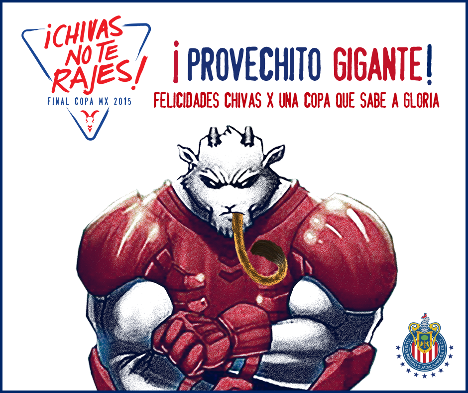 Chivas's tweet photo. ¡La Copa la levantan once, pero la festejamos millones! #NoTeRajes. https://t.co/or0M07iLO7