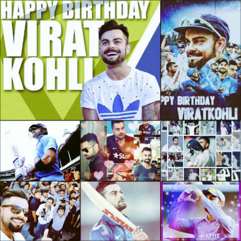Happy happy birthday to virat kohli .God bless you. Keep inspiring. 