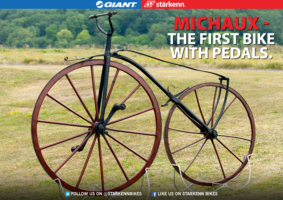 StarkennBikes's tweet photo. Did you know that bicycles didn’t have pedals until Pierre Michaux designed the Michaux in 1860? #Starkenn https://t.co/3qsyQdNzfb
