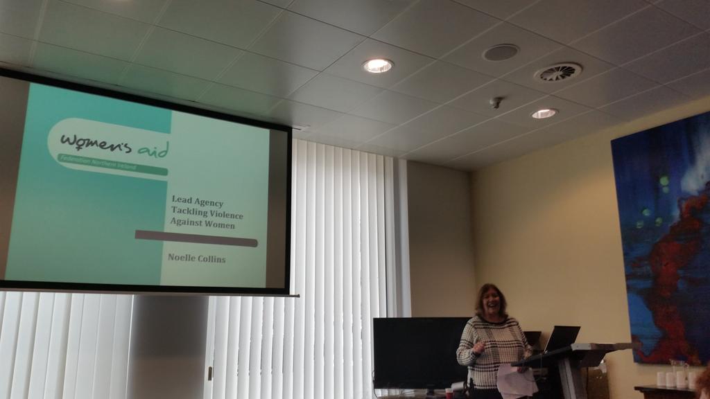 RuhamaAgency's tweet photo. @WomensAidNI presenting on the @ReachIreland project to combat sex trafficking. @WeDontBuyIt_Ire #enddemand https://t.co/wLYZeXZJDA