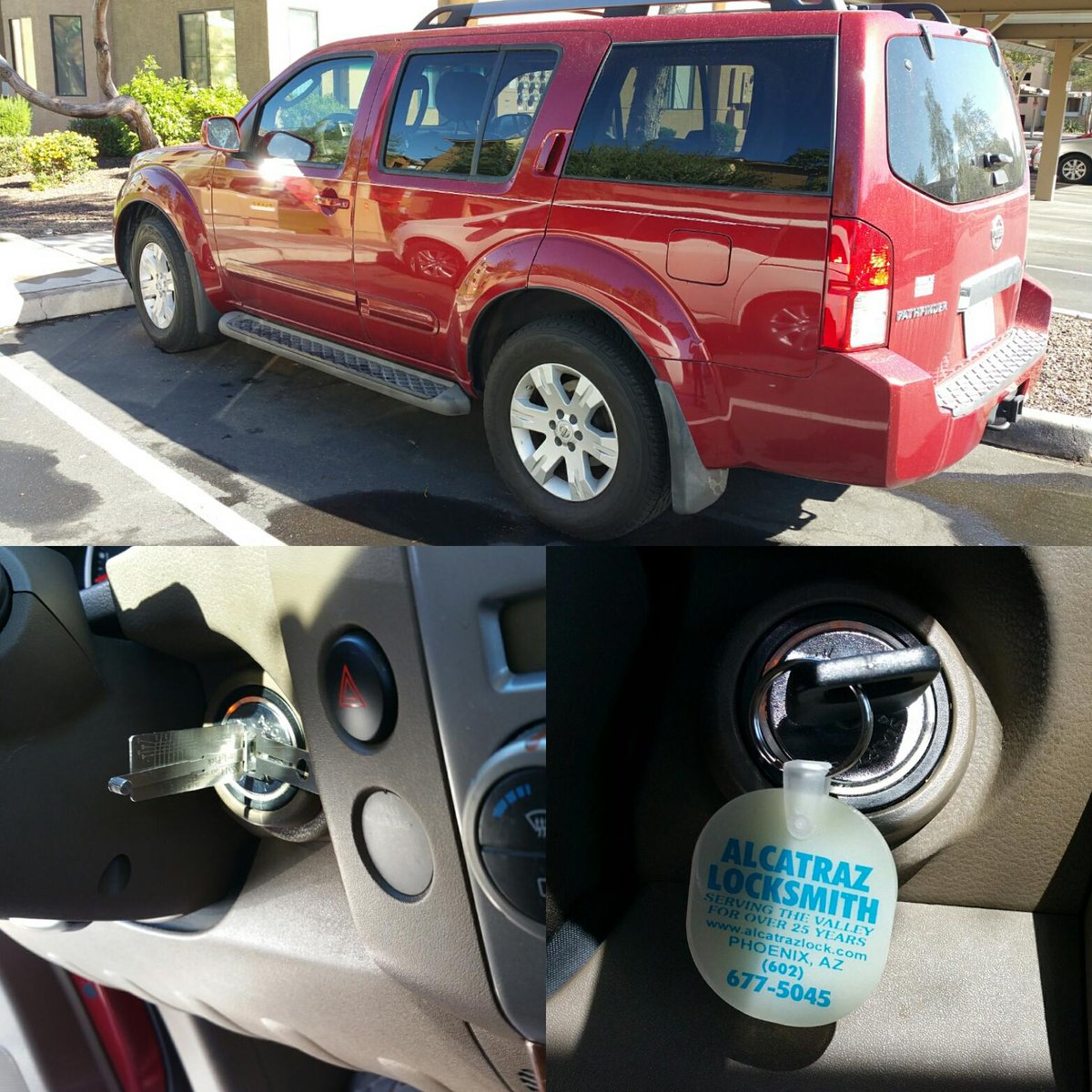 alcatrazlock's tweet image. 2005 Nissan Pathfinder lost key replacement. #alcatrazlock #phoenixlocksmith alcatrazlock.com
