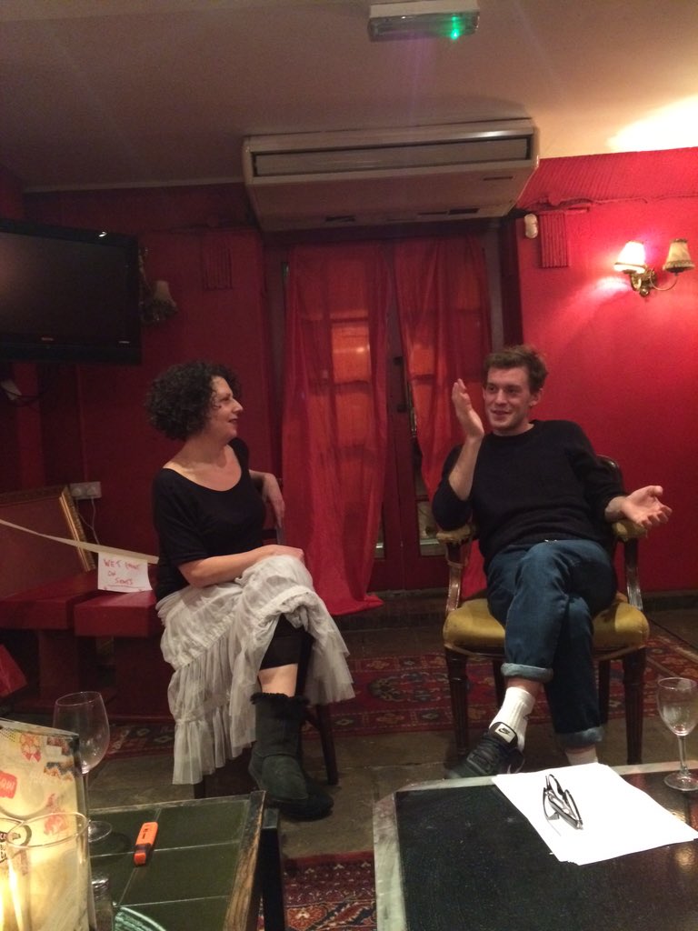 AmieAmieTay's tweet photo. Last night's #ShakeItUp - @johnjofitz and @maryhippychick talk about John's new script. https://t.co/T9myiqTS7U