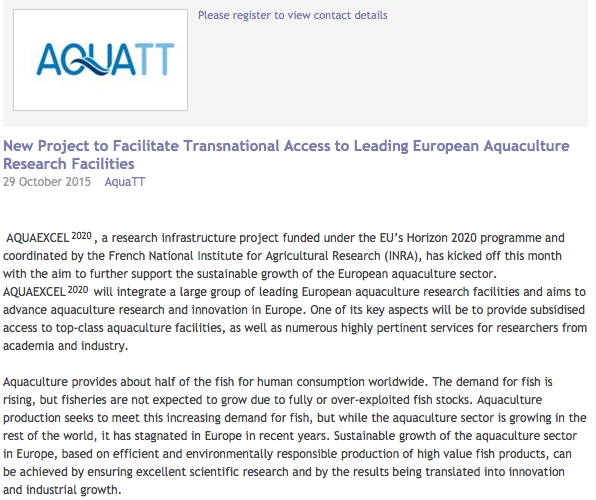 PeterDSchryver's tweet photo. Access to TOP aquaculture facilities by @AQUAEXCEL @EU_H2020 https://t.co/iDEI0VqTyS @EU_MARE @FAOfish @JohanVerreth https://t.co/dLiIOFYALK