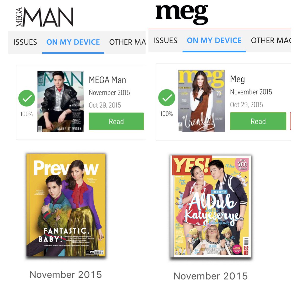 Aldub707's tweet photo. Gotta settle with just digital copies teamabroad problems haha wooooh #ALDUB16thWeeksary https://t.co/SpKjQ7EIJL