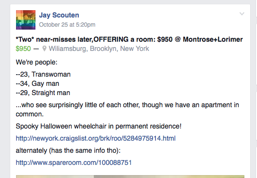 Ищу новое жилье щас - нашел охуенный вариант с ГЕЕМ И ТРАНСОМ. Фотография гея прилагается (на снимке<a href="/tag/strikenation"class="tags"><span>#strikenation</span></a>