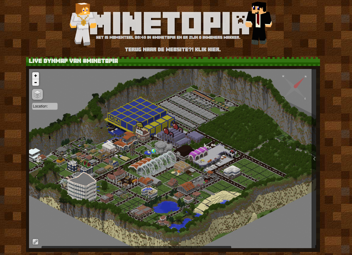 MineTopia on Twitter: "Er is nu een *live* Dynmap van # 