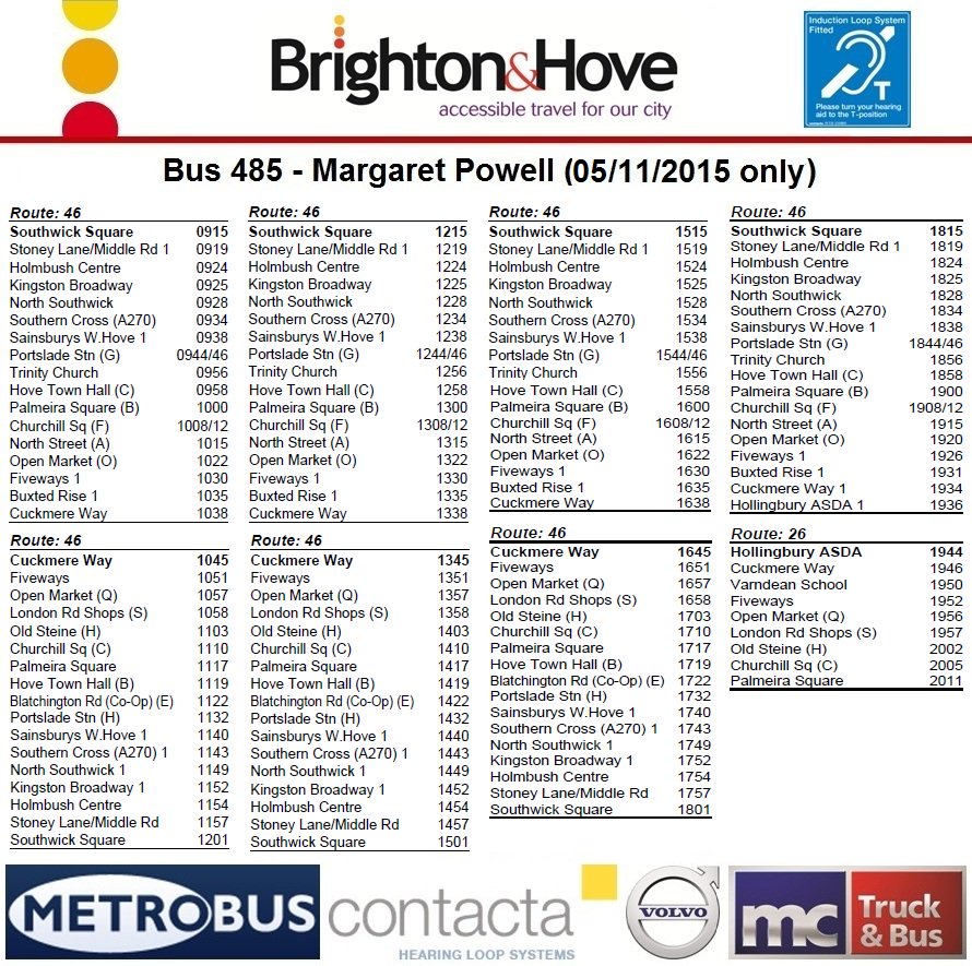 BrightonHoveBus's tweet photo. It's loop awareness week! If you would like to catch our hearing loop test bus, it will be on the number 46 today. https://t.co/HxBQuajdDU