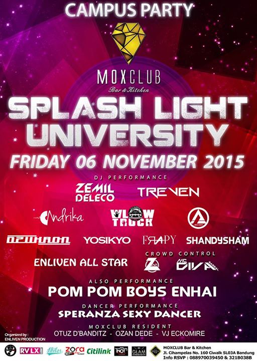 FRIDAY 06'NOV #CampusParty 'SPLASH LIGHT UNIVERSITY' <a href="/MOXCLUB/">MOXCLUB Bar&Kitchen</a> w <a href="/ZemiLDeLeCo/">IG: ZemiLDeLeCo</a> <a href="/TREVEN_Official/">TREVEN</a> &amp; #PomPomBoysENHAI