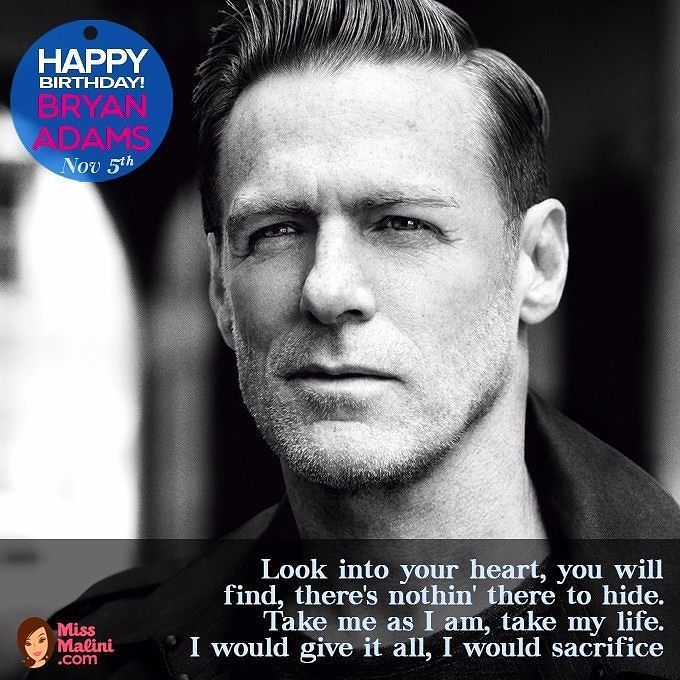Happy birthday Bryan Adams!     