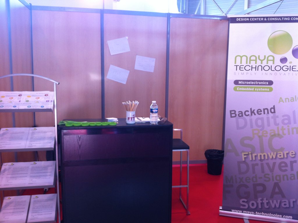 MayaTechno's tweet photo. Aujourd'hui Maya est au @ForumToulouse venez nombreux #stages #électronique #iot #embarqué #FPGA #java #FFT2015 https://t.co/0sFslrJAI2