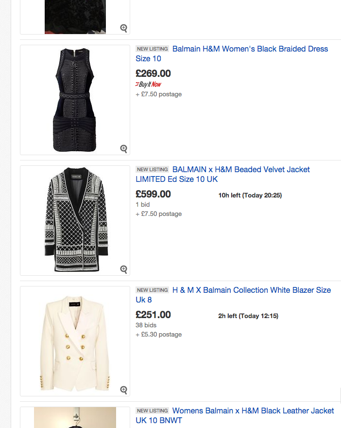 MrAbercrombie's tweet image. @hmunitedkingdom ... meanwhile on @ebay... #hmfail @hm #balmainxhm