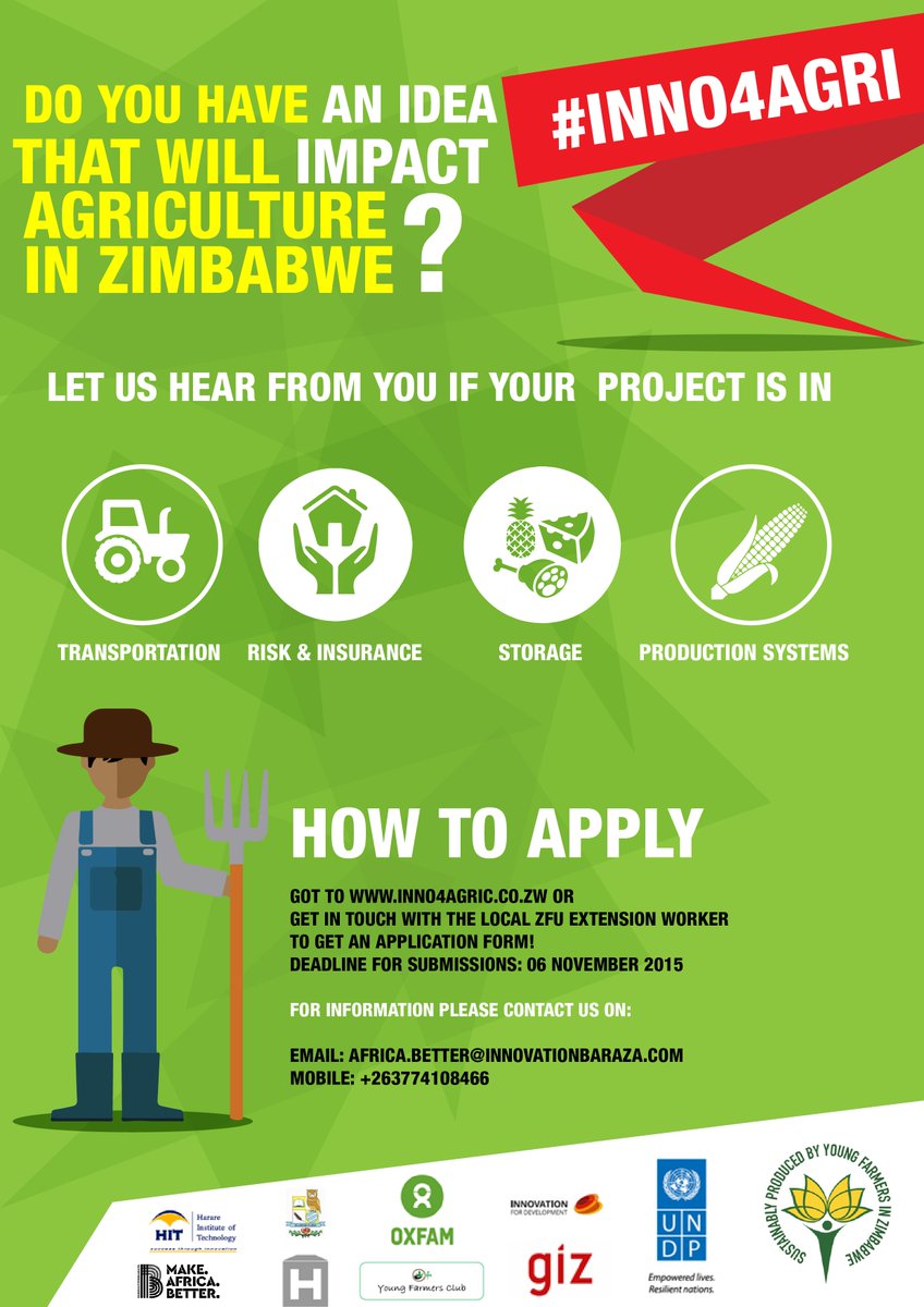 BarazaInnovates's tweet photo. 2 mre days 2 go! #inno4agric #applynow Ideas 4 farmer challenges #energy #transport #logistics #risk #productivity https://t.co/IdPQbDYPhw