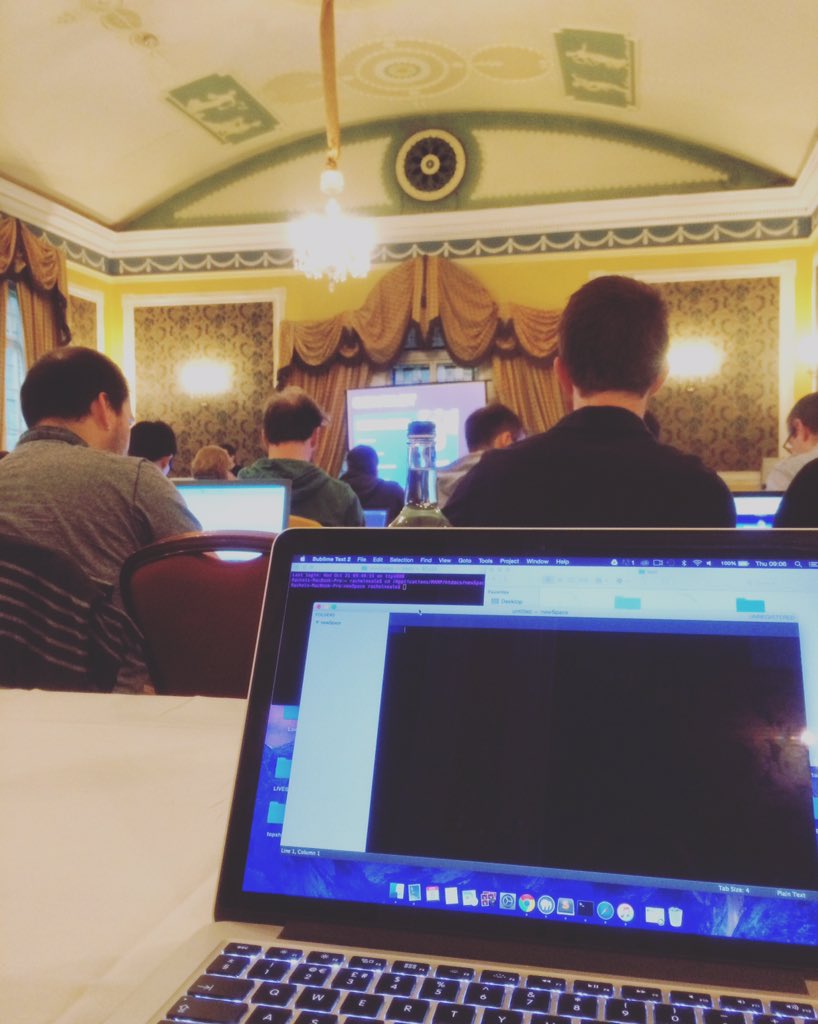 RachelSeale's tweet photo. Time for Front-end web development for the rest of us!! #ffconf 💻☺️ @Kaywhite85 https://t.co/Co2u0lTUsH