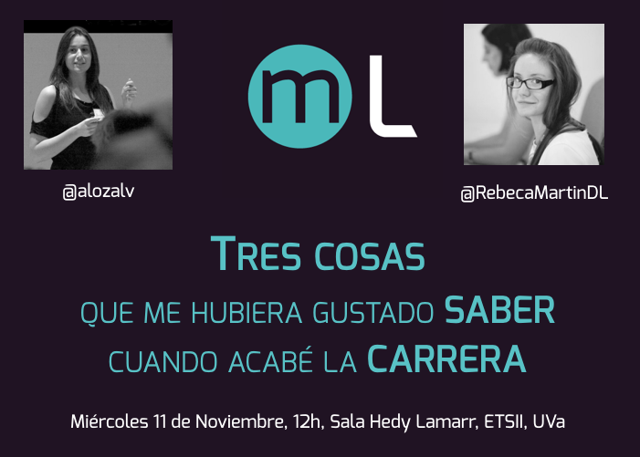 alozalv's tweet photo. Charla de los Miércoles de la @ETSIIUVa
con @RebecaMartinDL
hablando de @mleantools

NO
TE
LO
PIERDAS

#AreYouIN https://t.co/hAuTz3FrXw