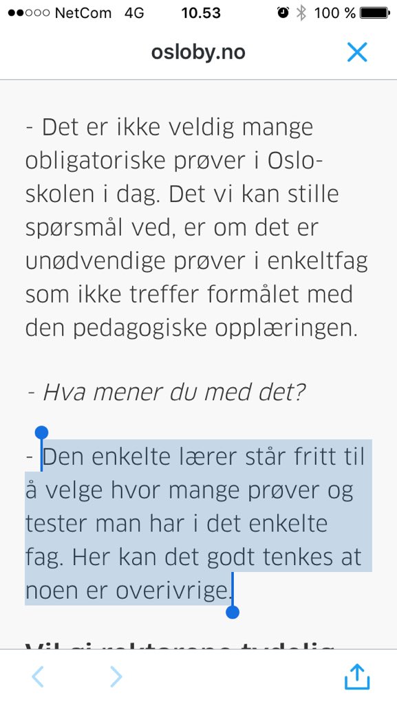 Dæven det er greit med lærere, @TellevikDahl,alltid for hånden når man trenger noen å skylde på.
