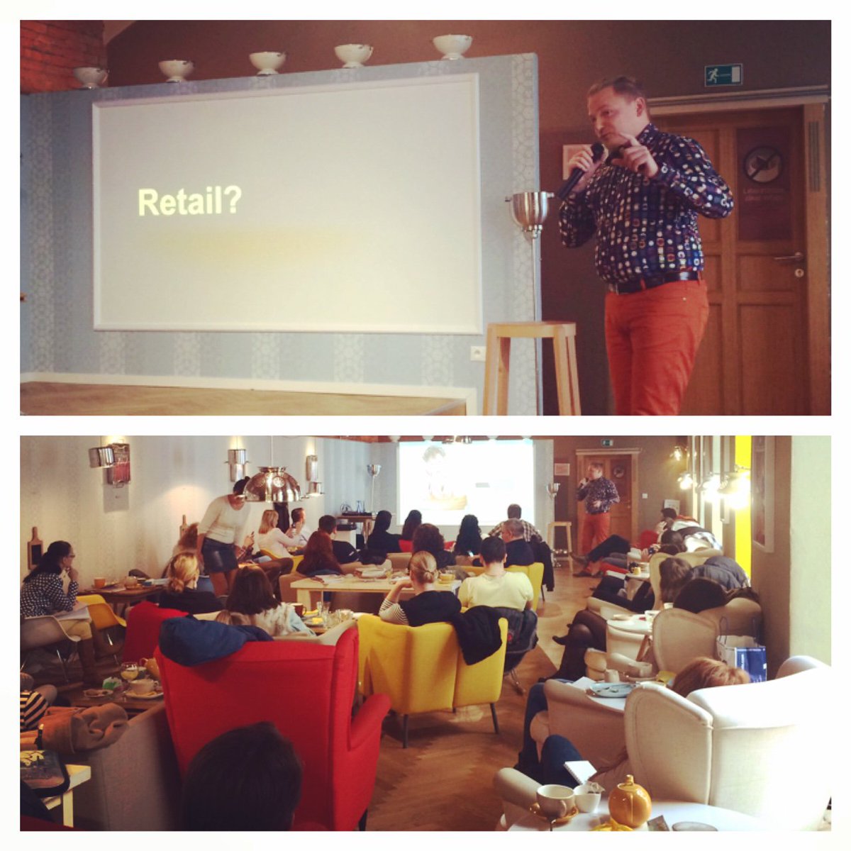 Včera Ľubo na #websummit, dnes Peťo na digitálnych chuťovkách. Nikdy nevieš, kde stretneš Eliťáka :D